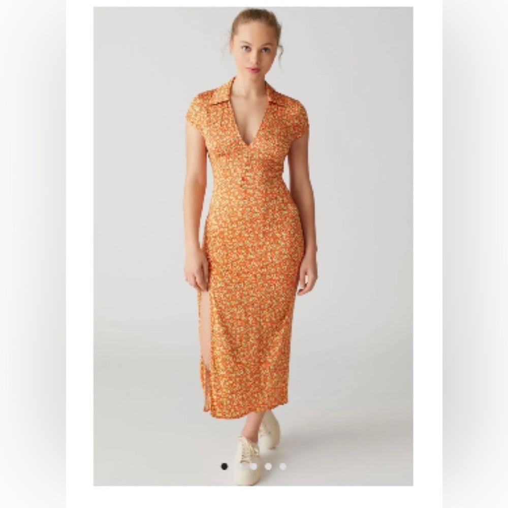 Urban Outfitters Slit Midi Dress